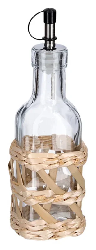 ZELLER PRESENT Bouteille de vinaigre-huile Boho 150 ml en verre