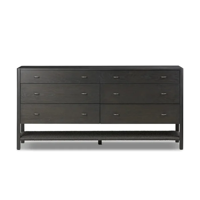 Zuma Smoked Black Ash 6 Drawer Dresser